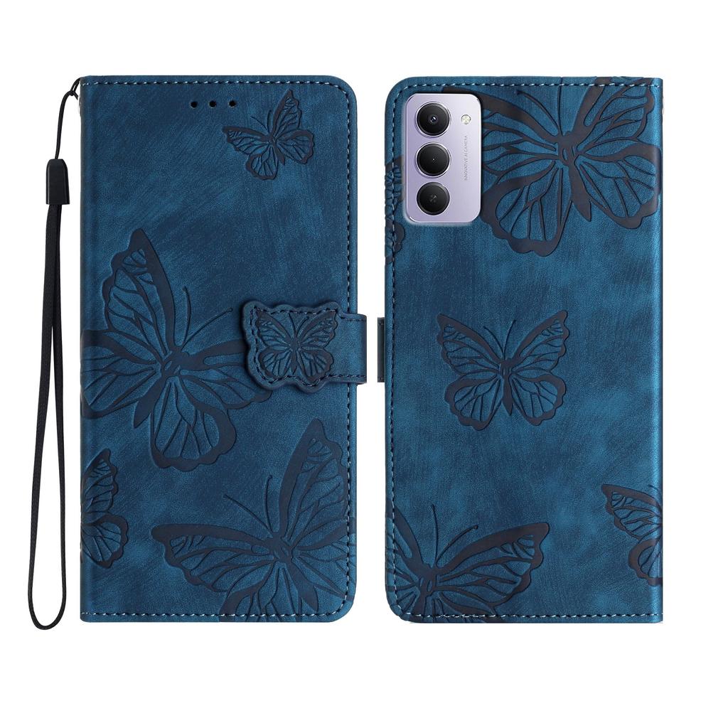 Для Xiaomi Redmi 15 5G (Глобальный) (169 мм) Чехол Дизайн Бабочка Флип Кошелек Кожаный Чехол для Телефона Приятный на Ощупь