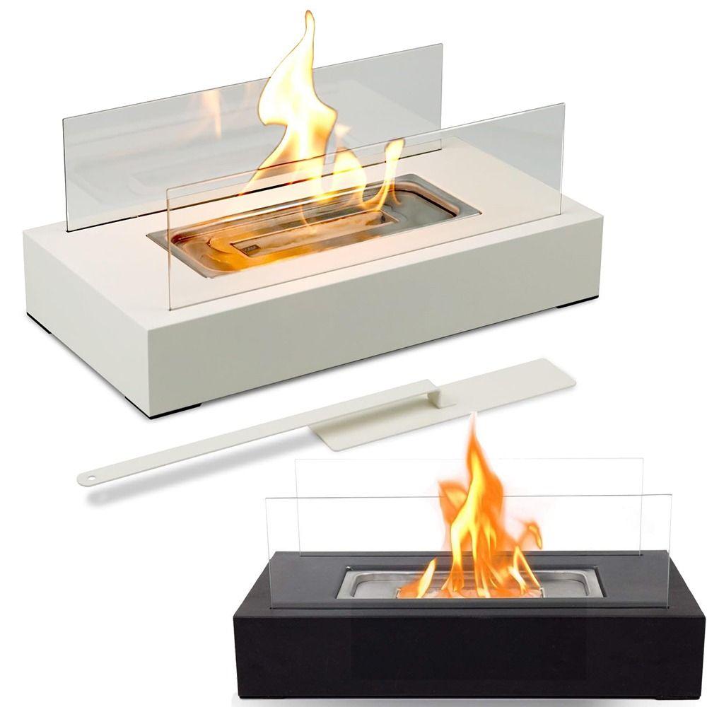 Safer Tabletop Fire Pit Smokeless Portable Smores Maker Small Ethanol Fireplace Housewarming