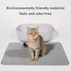Коврик для кошачьего туалета, сотовый двухслойный самоочищающийся коврик для туалета, противоскользящий, легко чистящийся, удобный коврик для защиты лап