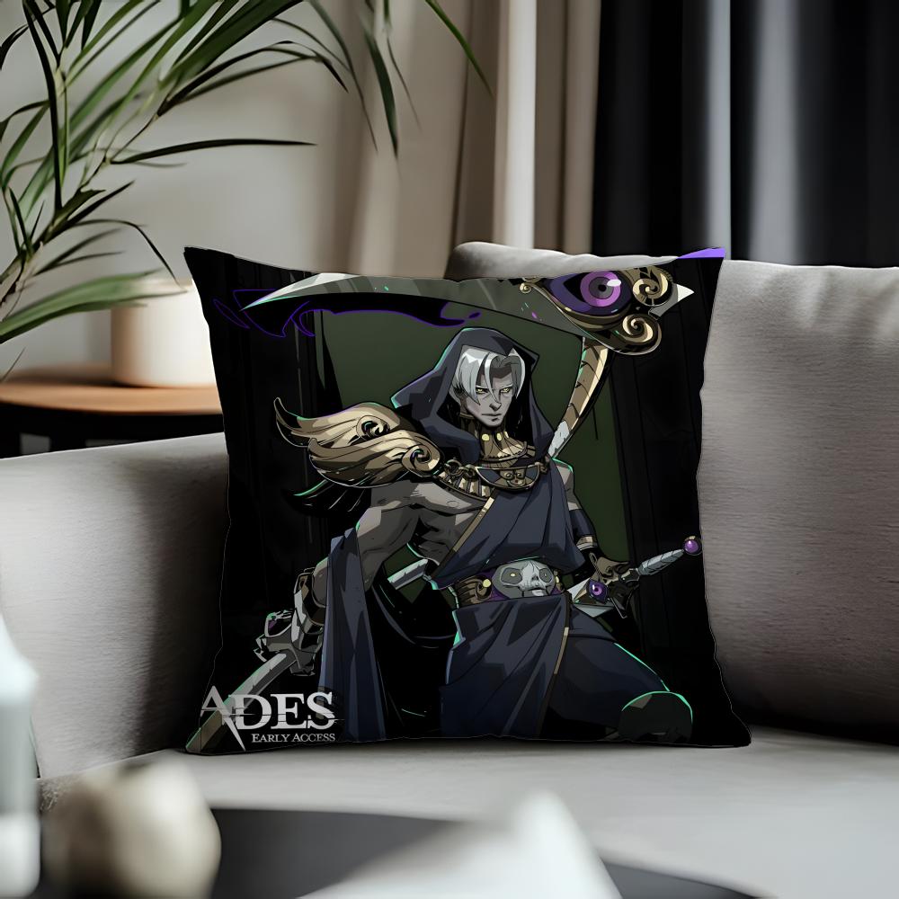 New HHadesead Cushion Cover Antidustmite Pillowcase Invisible Zipper Silky Short Plush Sofa Cushion Cover