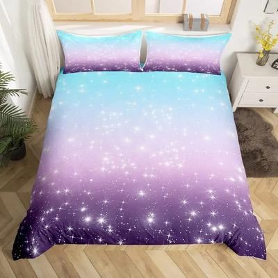 Комплект постельного белья Sparkling Stars, пододеяльник Galaxy, созвездие Astrology, зодиакальный знак Nebula, розовый гороскоп, пододеяльник