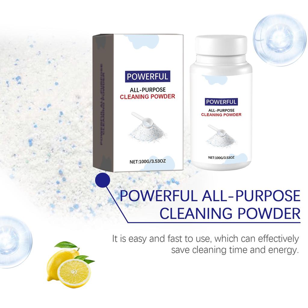 Многофункциональный кухонный порошок для чистки пятен на нержавеющей стали и керамике 100 г