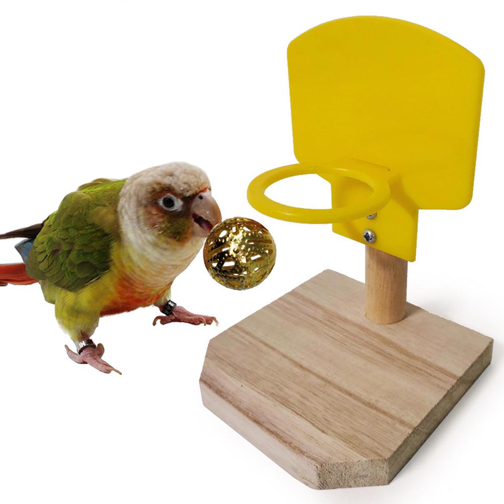 Pet Game Parrot Basketball Chew Balls Puzzle Play Bird Shoot Toy