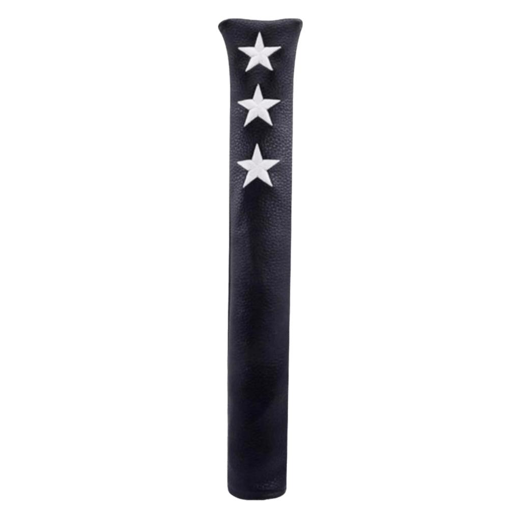 Star Embroidery Alignment Stick Case PU Leather Alignment Stick Protector Golf Practice