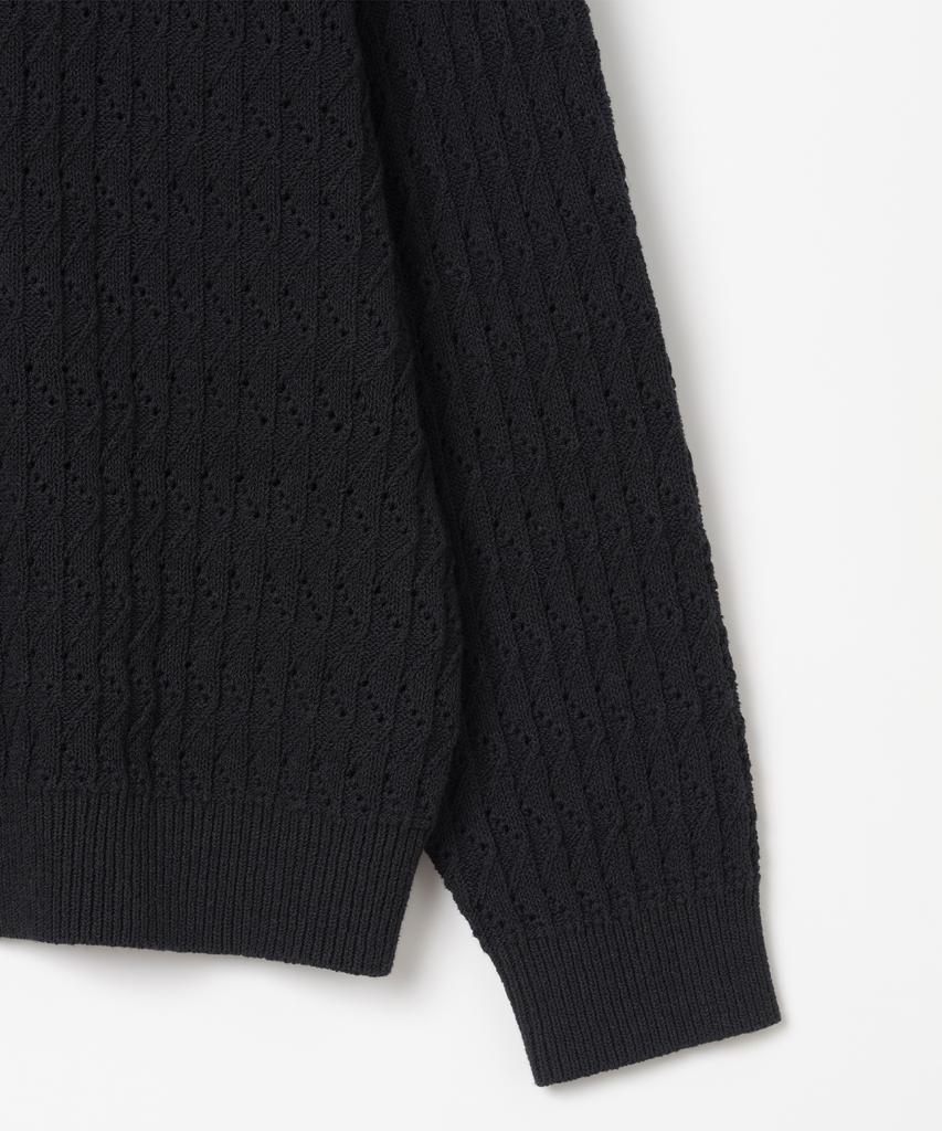 MILLO ARCHIVE Square Angle Round Knit [Black]