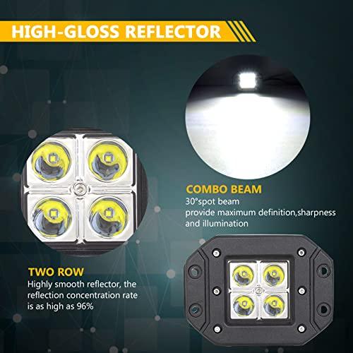 2 шт. 5-дюймовый 12 Вт рабочий светодиодный барный светильник автомобильный светодиодный узкий угол прожектора светодиодный 6000K 12 В/24 В универсальный