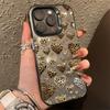 Love Heart Leopard Print Electroplate IMD Phone Case For Samsung Galaxy A13 A14 A23 A15 A16 S25 S24 S23 S22 S21 Ultra Plus Cover