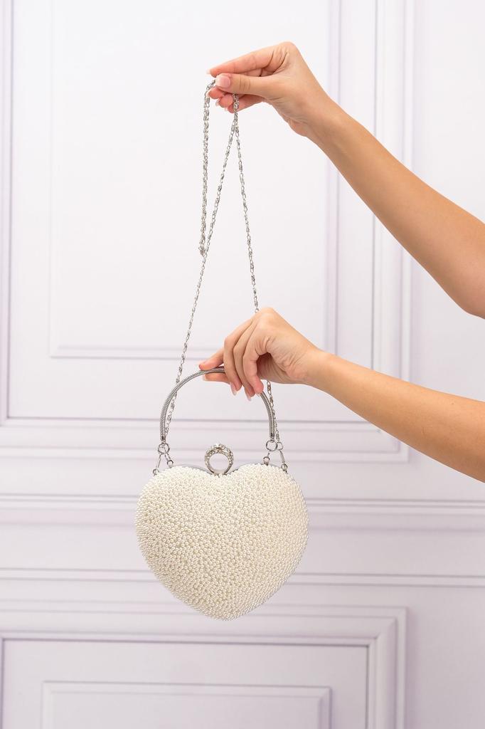 Women's Stylish and Useful Evening Dress Bag Women's Heart Stoned Saxe Blue Evening Dress Bag