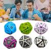 Squishable D20 Fidget Dice Portable Travel 3D Printed Dice Sensory Toy Multi-sides Gaming Dice Prop Adults Family Night Party Board Game Prop