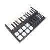 25-клавишная ультрапортативная USB MIDI-клавиатура с 8 цветными подсвечивающимися триггерными пэдами