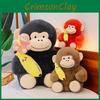Обезьяна Животное Мультяшная Короткая Плюшевая Игрушка Наполнена PP Хлопком Украшение Комнаты Кукла