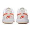 Nike Court Borough 2 Low 2 Нескользящие Легкая Амортизация Низкие Детские Кроссовки для Скейтбординга Бело-Оранжевые BQ5448-114