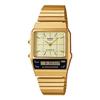 CASIO Стандартные Аналогово-Цифровые Кварцевые Наручные Часы AQ-800EG-9A Унисекс Золотые Зарубежная Модель