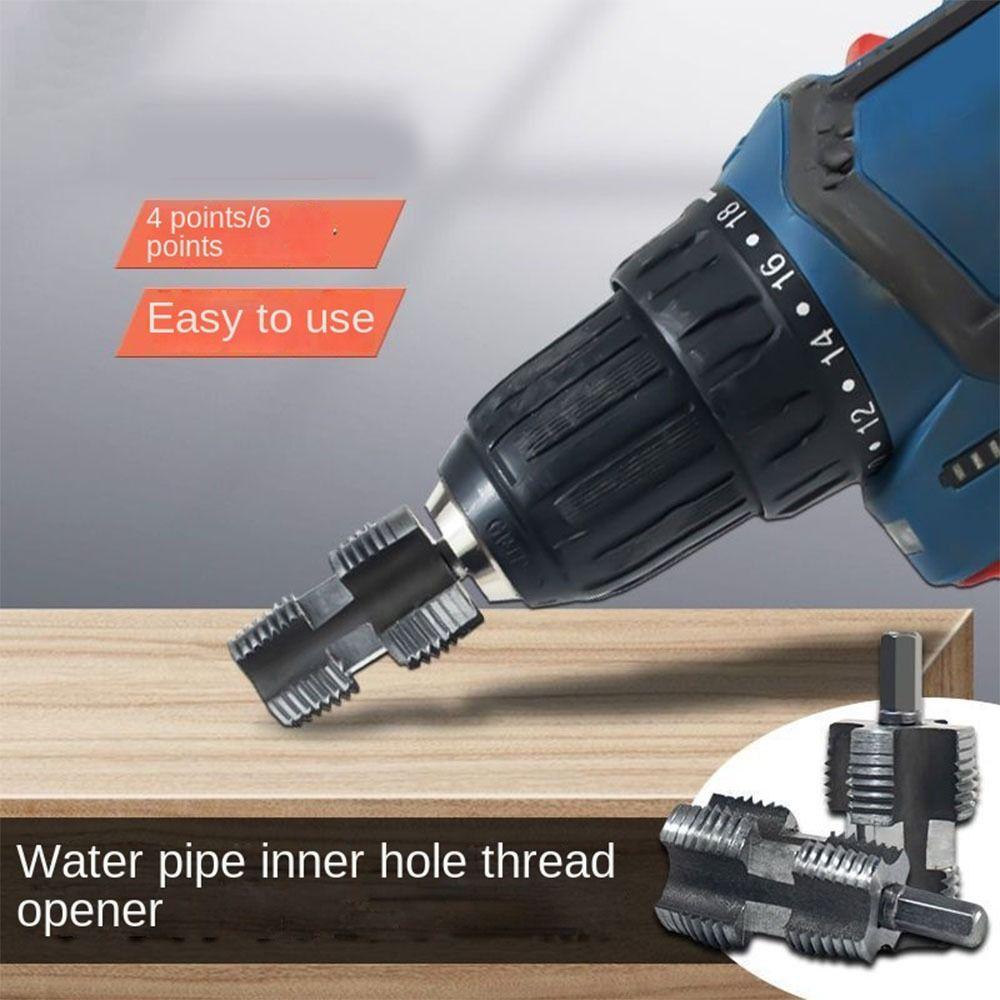 Threading PPR Water Pipe Inner Hole Drill Plumbing Pipe Threader Tap Pumps Pipes