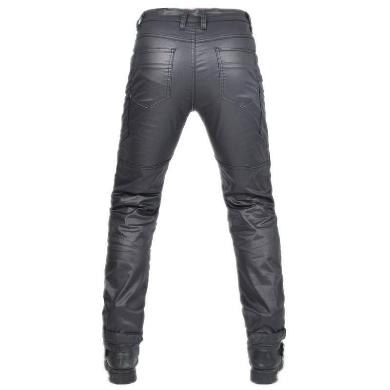 VOLERO Motorcycle Riding Pants With Windproof Coated Denim High-Waist Stretch Fit All-Season Crash Protection Men Women