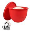Силиконовая подкладка для чаши миксера KitchenAid 5 кварт с наклонной головкой, нескользящий коврик для смешивания с крышкой, подходит для микроволновой печи, защищает оригинал