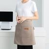 Half Apron for Men Women Breathable Kitchen Cooking Apron with Pockets Stylish Skirt Design Waiter Short Apron Versatile Chef Costume Accessory