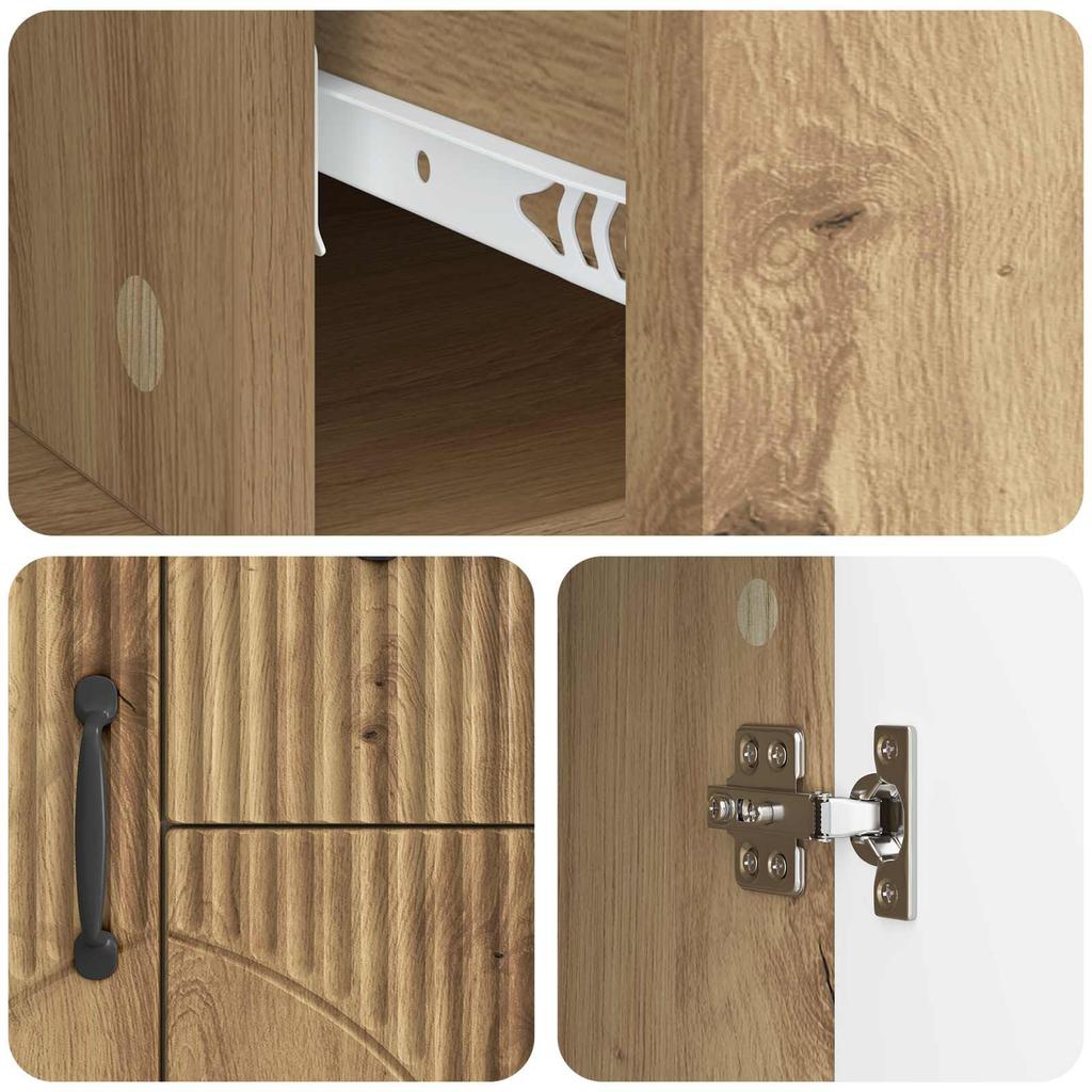 Sideboard Artisan Oak 89 x 34.5 x 57 cm Wood Based Material