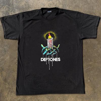 Deftones Футболки в стиле альтернативный металл и рэп для мужчин и женщин, винтажные свободные футболки с коротким рукавом