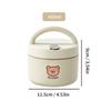 Ceramic Lunch Box Portable Insulated Food Storage Container With Lid Microwave Bento Box Sealed Leak Proof Food Jar