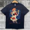 Черная футболка с коротким рукавом по аниме Neon Genesis Evangelion QT5610