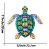 Metal Turtle Wall Decor 3D Sea Turtle Wall Art Sculpture for Garden Fence Patio Yard Lawn Bedroom Living Room Home Decoration