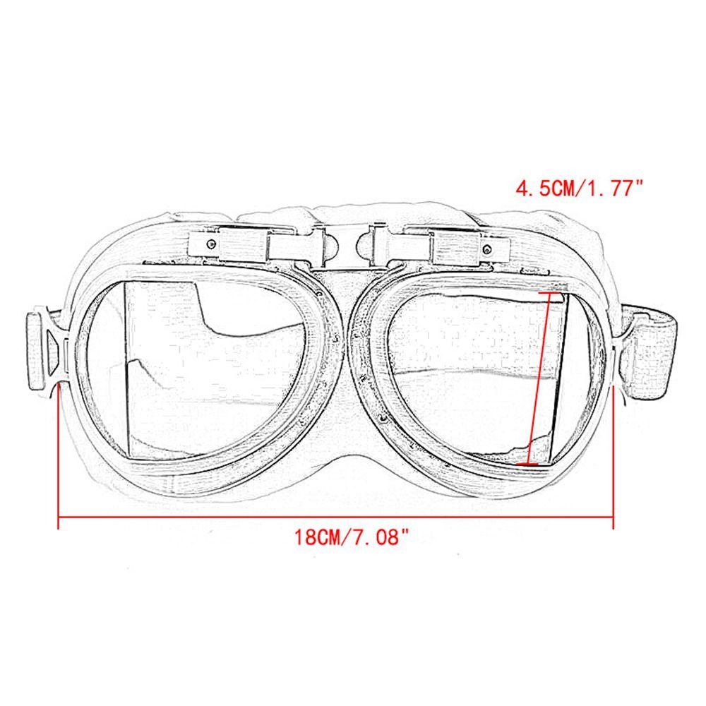 Frame Vintage Sunglasses Protective Gears Retro Goggles Pilot Motorcycle Glasses Cruiser Scooter