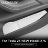 Автомобильный ящик для хранения на боковой двери для Tesla Model XS 2025 2025 TPE Gate Slot Anti Dirty Storage Organizer Tidying Car Accessories