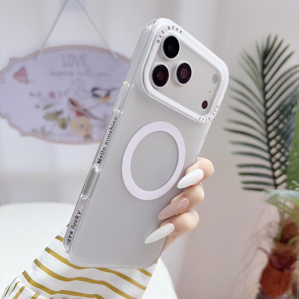 Яркий чехол-блок с магнитом для iPhone 15 Pro/16 Pro Max/17 Pro