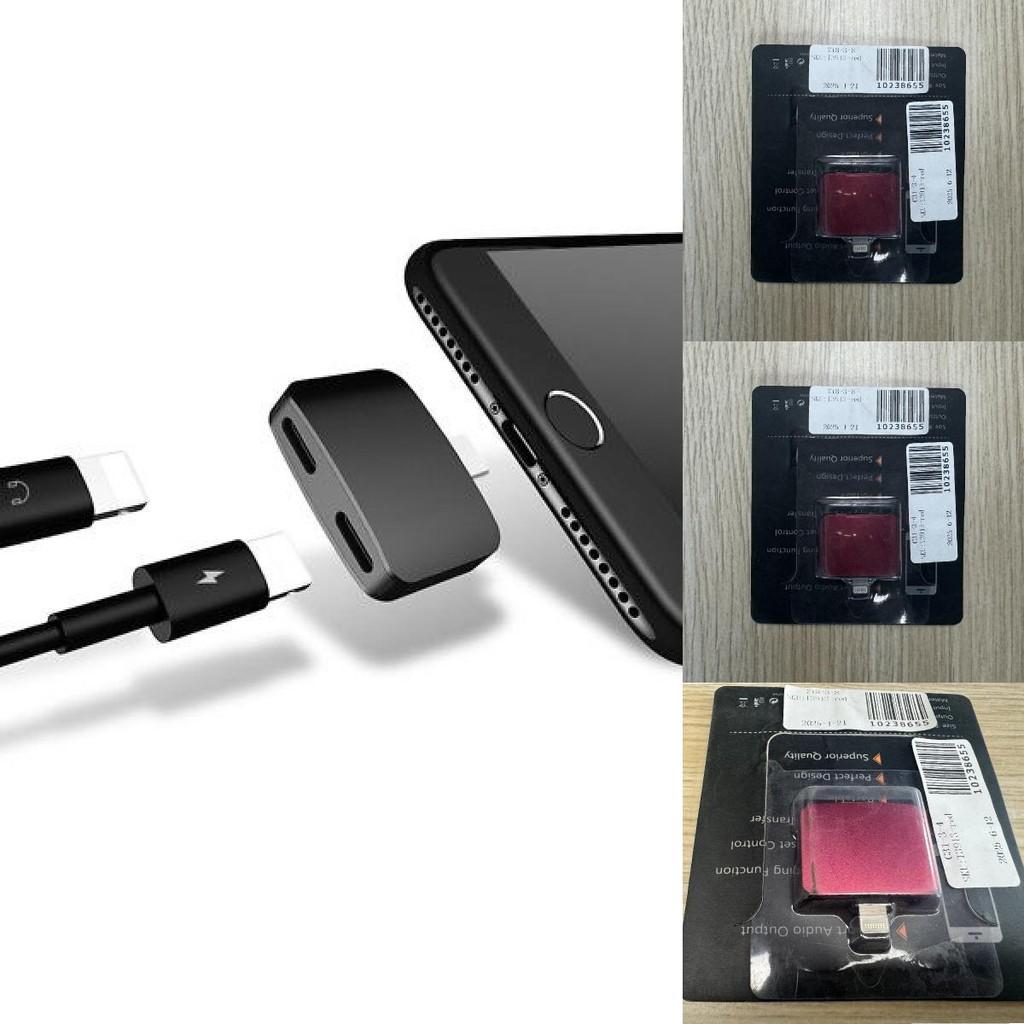 Адаптер Apple Lightning для наушников для прослушивания и зарядки на iPhone 7 — 11