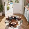 Yak Round Office Rug Suitable for Decorate room Playrooms Study room Living Rooms Antislip Round Carpet Decorate Offices