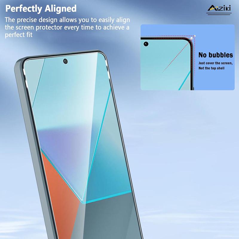 3 шт., Защитные пленки из закаленного стекла Full HD с прозрачным экраном для Redmi Note 13/Note 13 Pro/Note 13 Pro 5G для Redmi 13C POCO C65 X6 M6 Pro
