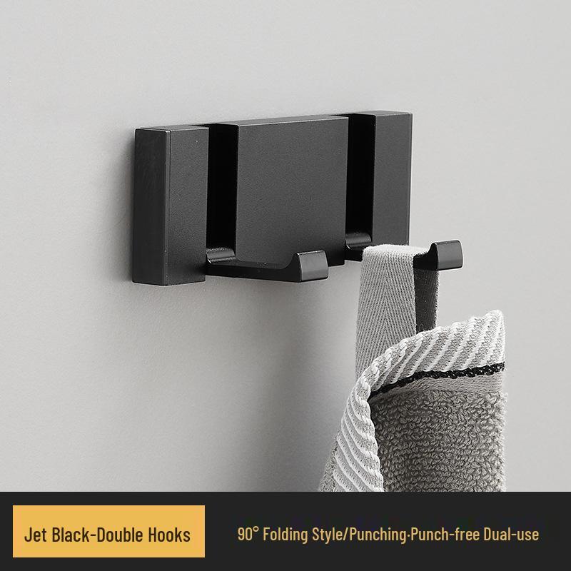 Elegant No-Drill Foldable Hidden Coat and Hat Hook for Entryways