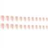 24 Pieces Short False Nails Press-on Nails Glitter Manicure Nail Patches 10ml
