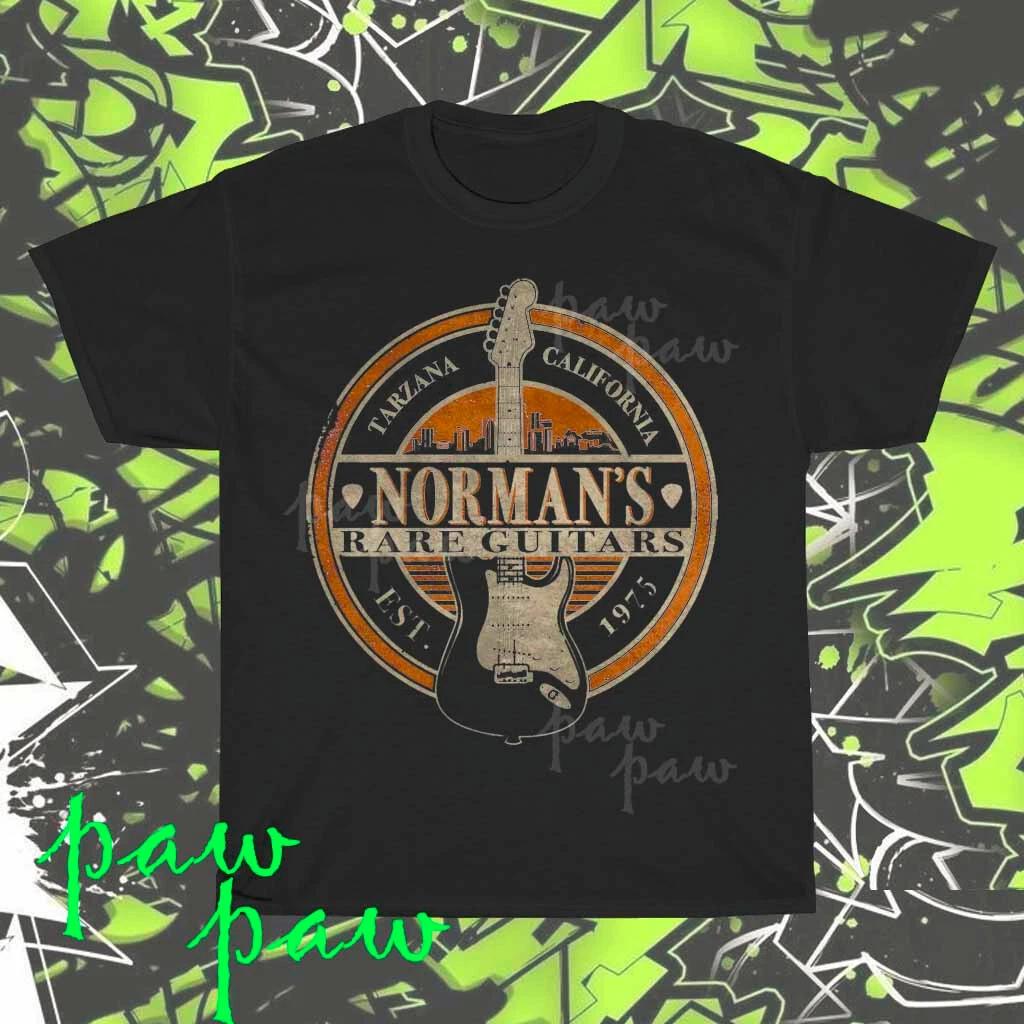 Новая футболка с активным логотипом Normans Rare Guitars, размер S-5XL