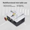 Mini Table Saw 96W High Power Electric Desktop Good Accuracy Slicer Machine Multifunctional Woodworking Lathe EU