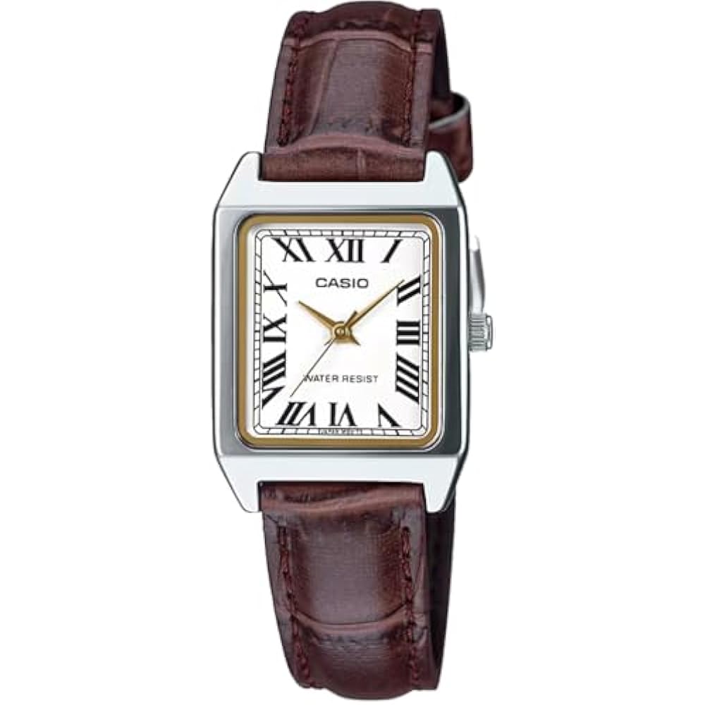 Casio CASIO Стандартные кварцевые женские часы LTP-V007L-7B2 Белый Коричневый Зарубежная модель [Параллельный им...