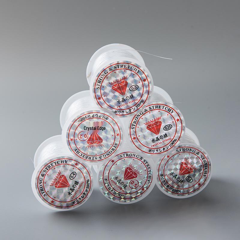Неэластичная плетеная леска - Прозрачный кристальный дизайн кольца, Маленькая катушка для DIY и проектов ручной работы