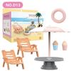 Dollhouse Furniture Set Doll House Bathroom/Kitchen/Fridge/Washing Machine Laundry Kids Doll House Miniature Pretend Play Toys