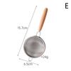Wooden Handle Reusable Tea Strainer Stainless Steel Fine Leak Mesh Sieve Tea Leaf Infuser Coffee Filters Teapot Accessories
