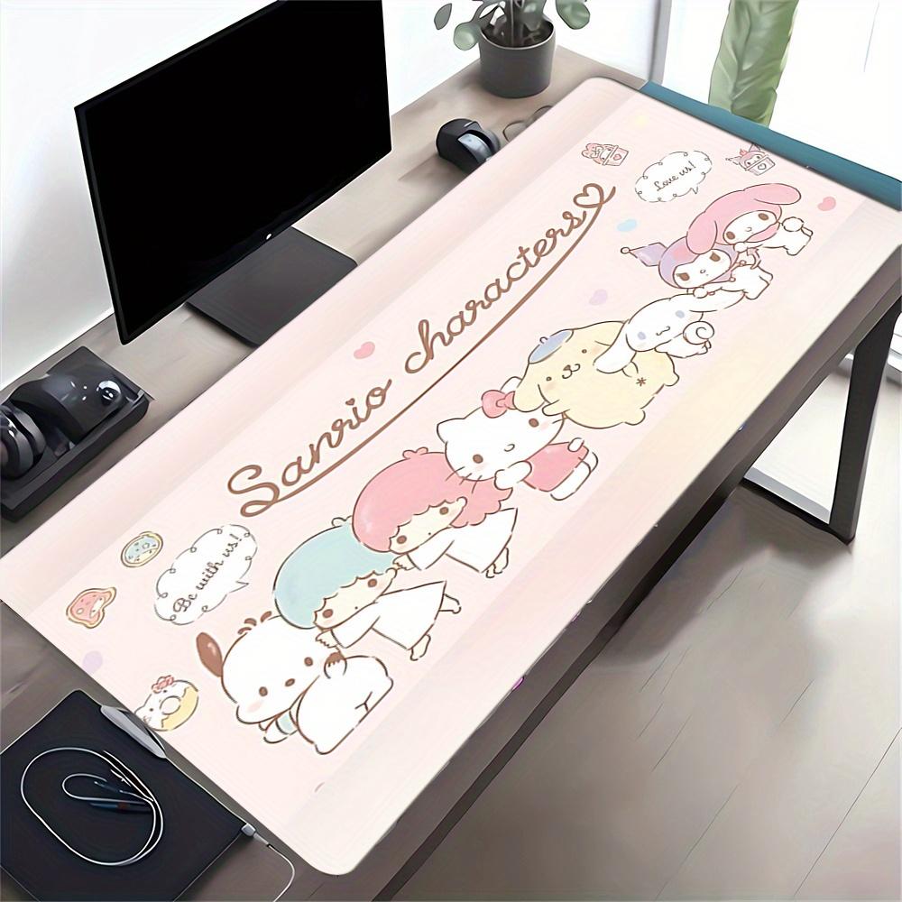 Sanrio Characters Themed XXL Mouse Pad - Non-slip Rubber Desk Mat for Gaming and Office Use, Multi-Function Keyboard 0826060a