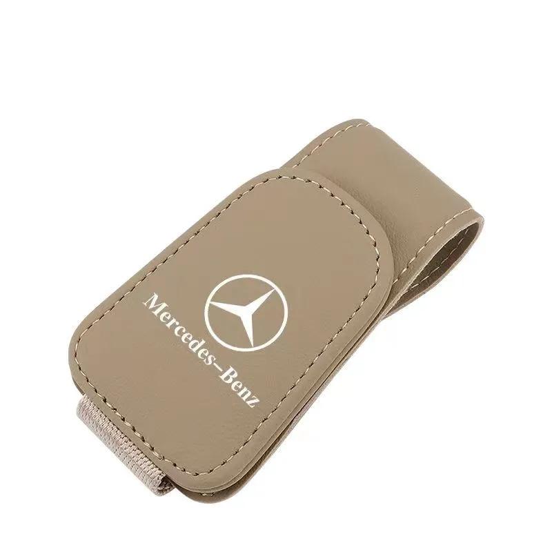 FIQ4 Hot 2025 Car Sun Visor Glasses Clip Ticket Card Storage Clamp For MERCEDES BENZ W203 W204 W205 W209 W210 W211 W212 W176 W166 W16