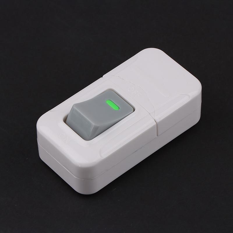 White ON OFF Push Button Switch Table Led Lights Online Midway Control Switch Cab Bedside Lamp Power Switch 6A 250V