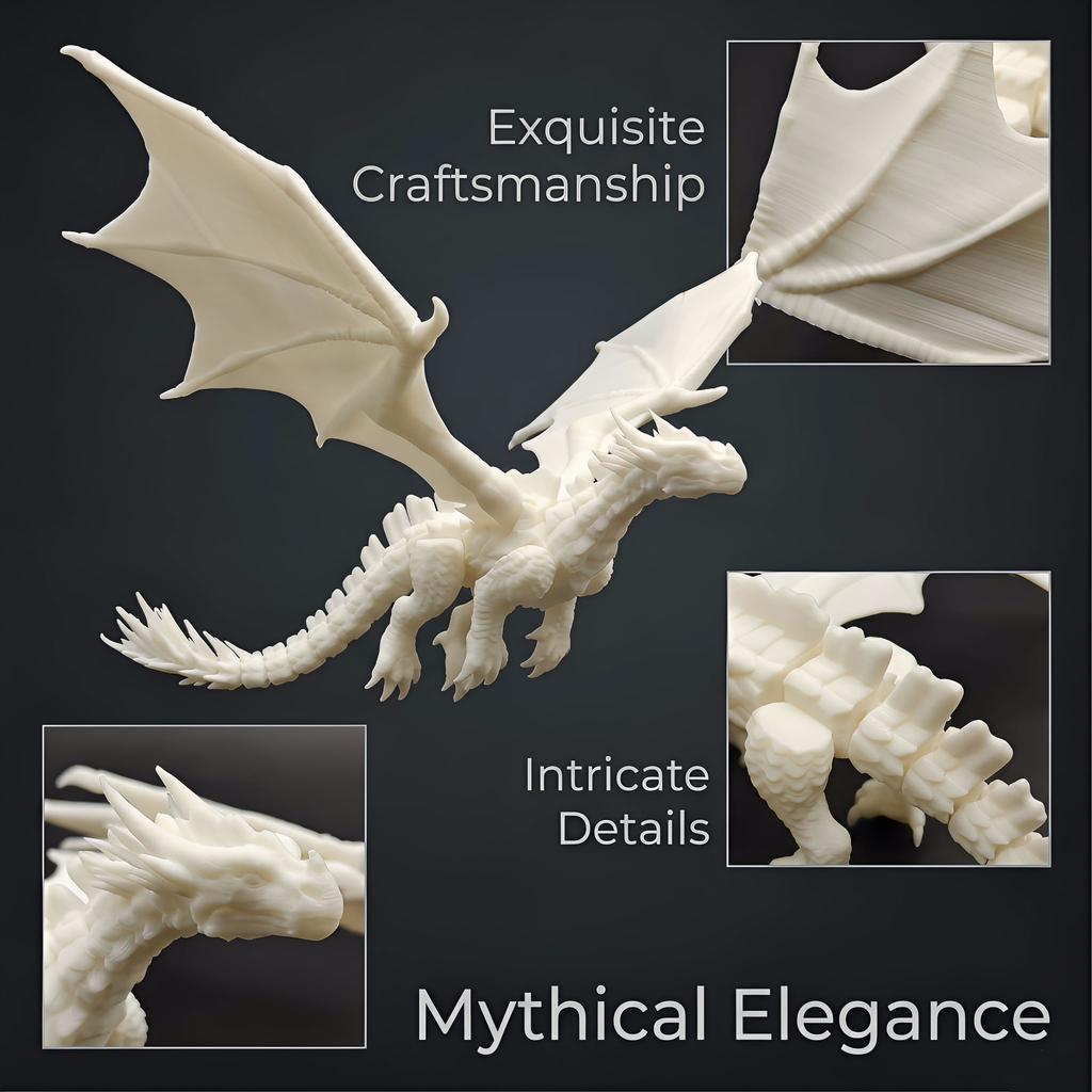 3D-печатная подвижная модель дракона на шарнирах, ornament - Раскрашиваемая фигурка-игрушка для мальчиков, в качестве подарка для детей
