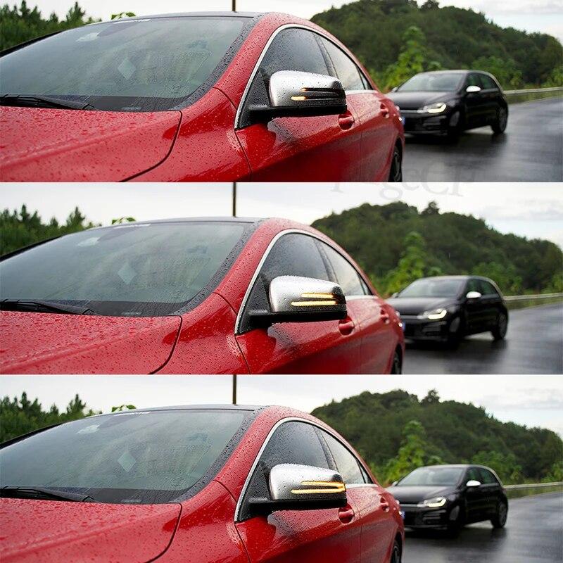 Для Mercedes Benz CLA Class C117 2014 2015 2016-2018 автозапчасти динамический светодиодный индикатор бокового зеркала стример указатель поворота