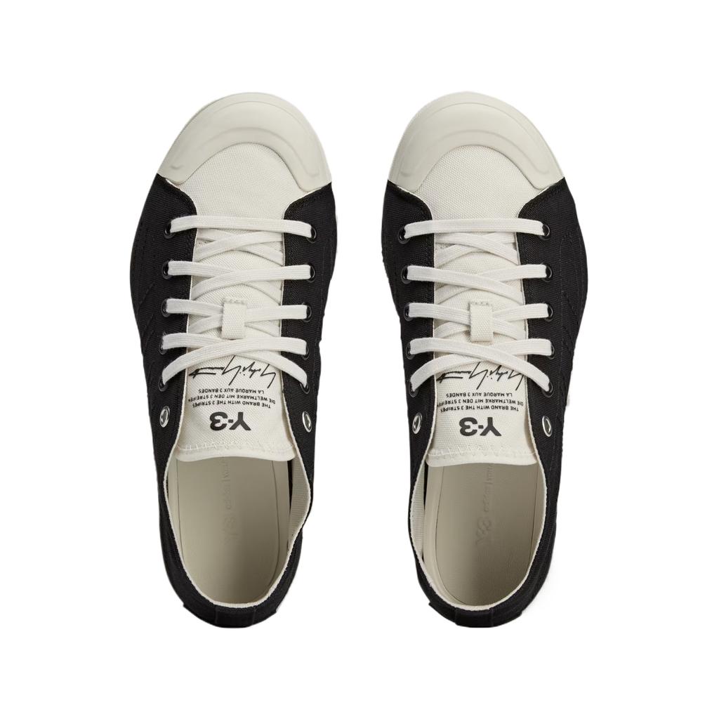 Adidas Y-3 Nizza Low Черно-белые унисекс кроссовки Orbit-Grey JQ8822