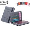 Travel Passport Holder Wallet Holder, RFID Blocking, Leather, Card Case Cover