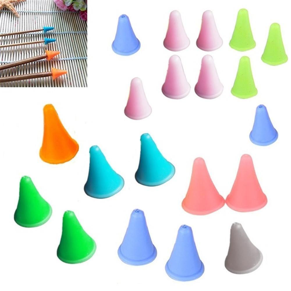 10/30 шт. цвет случайный резиновый стопор для вязания швейные принадлежности игольница протектор