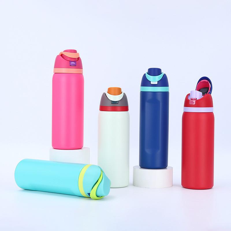 Стильная термобутылка для воды в стиле Owala с корпусом из нержавеющей стали 304 для максимальной прочности и сохранения температуры