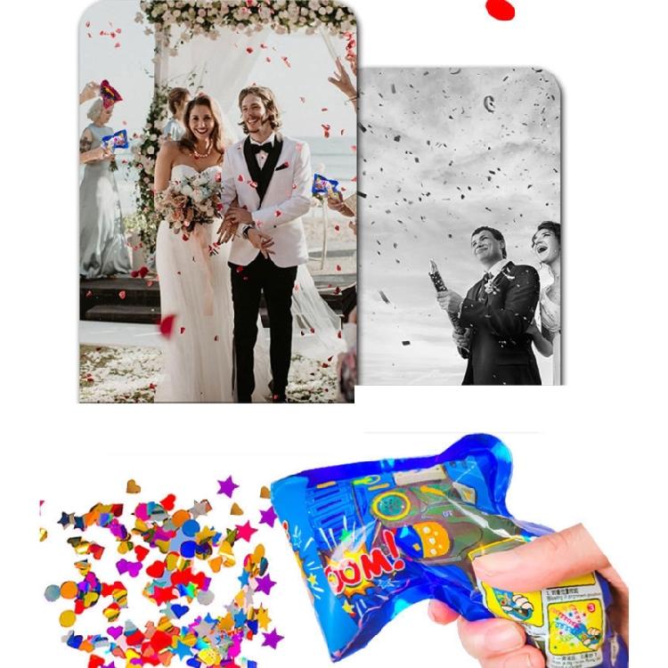 30pcs Confetti Popper Automatic Inflation Handheld Confetti Poppers for Festival and Wedding Celebration Gatherings